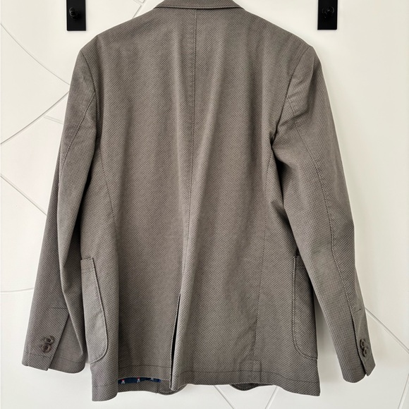 Johnston & Murphy Men's Taupe 2 Button Blazer Sz Lg - Picture 2 of 5